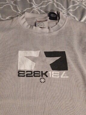 Ezekiel Light Gray Long Sleeve Crew with Logo